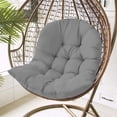 thumbnail image 6 of Eurhowing Egg Chair Cushion Replacement, 4.5" Thick Waterproof Non-Slip Hanging Basket Chair Pad, Outdoor Indoor Patio Swing Seat Cushion (Gray), 6 of 7