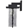 thumbnail image 4 of Nuvo Lighting Vernal 1 Light Large Wall Lantern Matte Black with Clear Water Glass, 4 of 7