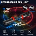thumbnail image 3 of Flashlight WORKPRO - Lápiz recargable (300 lm, 2 unidades), color negro, 3 of 7