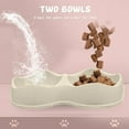 thumbnail image 3 of 2 pcs Plastic Bowls Kitten Home Waterer for Pet Shop Puppy Drinking Double and Bowl Dog Water And Small Cats Food - type:style5, 3 of 5