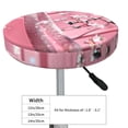 thumbnail image 4 of Disketp Glittering Pink Bathtub Stool Covers Round, Super Soft Round Bar Stool Cushion Covers Seat Cushion - {sizeName}-14 inch, 4 of 7