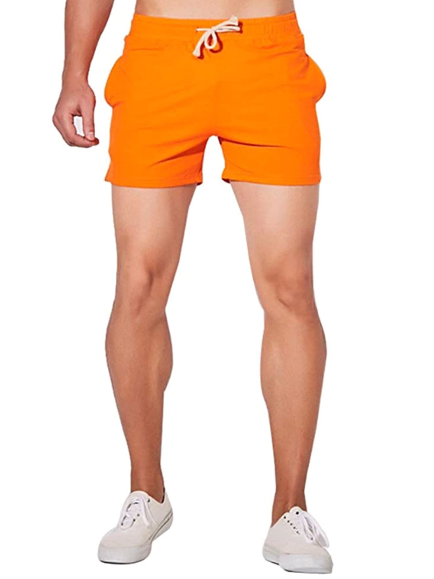 slim fit athletic shorts men
