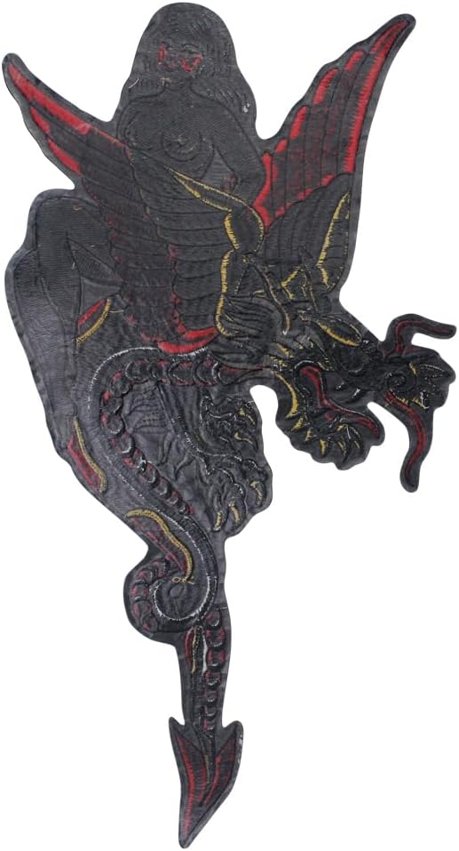Dragon Beauty Patches Embroidered Appliques Patch Large Chinese Dragon Iron on Patch for Clothes Jeans Hat Bags Decor 1 piece