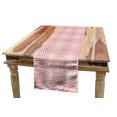 thumbnail image 1 of Geometric Table Runner, Diamond Shaped Enlarging Forms Rhombus with Simple Striped Lines Image, Dining Room Kitchen Rectangular Runner, 3 Sizes, by Ambesonne, 1 of 2