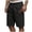 Black, variant on Horkkom Work Shorts for Men Summer Elastic Waist Drawstring Hiking Shorts Outdoor Gym Workout Shorts with Pockets L