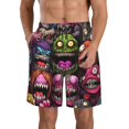 thumbnail image 1 of Fotbe Monstrous Cartoon Characters Trajes de Baño Estampados para Hombre, Shorts de Verano de Secado Rápido, Ropa de Playa, Bañadores-X-Large, 1 of 6