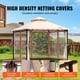 thumbnail image 5 of VEVOR Gazebo de patio para 6-8 personas, 10 x 10 pies, con mosquitero, estructura de metal y poliester recubierto de PU de 180 G, refugio para exteriores para patio, jardín, terraza, 5 of 9