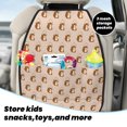 thumbnail image 5 of Kdxio Cute Squirrel Print 2 Pack Car Kick Mat Seat Cover Back Protector Mat with Pockets for Organizer Backseat Protector and Storage Anti Kick Pad for Vehicles, 5 of 9