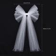 thumbnail image 3 of Virelaxpo Sheer Mesh Bow Decoration with Flowing Ribbons, Layered Hanging Bow Ornament for Christmas Tree Wedding Party Home Decor, 3 of 7