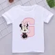 thumbnail image 3 of Camisetas de algodón para niños de Minnie con combinación de letras de la A a la Z y nombres, ropa de dibujos animados de Disney Kawaii, camisetas para niños y niñas, camisetas casuales, 3 of 5