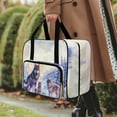 thumbnail image 3 of ZIATUBLE Wolf Sewing Machine Storage Case Snow Sewing Machine Tote Bag with 4 Bottom Rubber Pads Sewing Machine Organizer Universal Sewing Machine Tote Storage Case Carry Bag, 3 of 7
