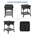 thumbnail image 6 of Jeco Wicker Patio End Table in Black, 6 of 7