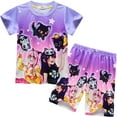 thumbnail image 1 of 2023 Anime Game Aphmau Clothing Kids Girls Short Sleeve Loungewear Set 91131, 1 of 3