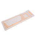 thumbnail image 3 of Foldable Silicone Keyboard, Rollup Keyboard with Touchpad, IP68 Waterproof, Rugged Silicone, Long Lasting, Portable, Silent, Dustproof and Silent for PC, 3 of 8