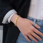 MagnetRX® Ultra Strength Magnetic Bracelets for Women – Double Magnet Stainless Steel Crystal Bracelet for Women – Adjustable Bracelet Length with Sizing Tool (Gold)