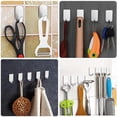 thumbnail image 4 of SZTXJ Adhesive Hooks Wall Hook Stainless Steel Towel Holder for Kitchen Bathroom 8 Pieces, 4 of 5