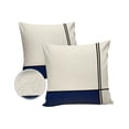 thumbnail image 2 of Outdoor Throw Pillow Cover Navy Blue White Color Block Patchwork Waterproof Cushion Covers 2 Pack Modern Geometric Art Pillow Cases Home Decoration for Patio Garden Couch Sofa, 2 of 7