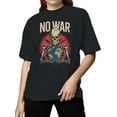 thumbnail image 2 of No War Skeleton Holding Earth Women's T-shirt, 2 of 3