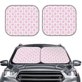 thumbnail image 2 of Hirioo Checkerboard With Snowflake for 2PCS Windshield Sun Shade Foldable | Front Windshield Shade for Sun, Heat and UV Rays-Large, 2 of 6