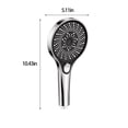 thumbnail image 3 of EDHITNR Shower, Canopy Shower Head High-Pressure Handheld Showerhead With Carbon Filter Hard Water Softener Filtered Shower, High Pressure 3 Spray Modes, 3 of 6