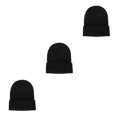 thumbnail image 1 of Qarigey Beanie Hats Gorros de punto Otoño Skullcap Candy Color Thermal Trendy Manga Accesorios para el cabello para deportes al aire libre Type1 NO1, 1 of 6