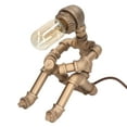 thumbnail image 3 of Pipe Robot Lamp, High Temperature Paint Robot Shape Robot Table Lamp Retro Cute  For Office For Coffee Shop EU Plug 220V, 3 of 8