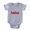 Heather Grey, variant on CafePress - FIN Shiny Ketchup - Cute Infant Baby Football Bodysuit