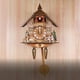 thumbnail image 5 of Gwong Decoración hogareña Reloj de pared de madera precisa decorativa estilo nórdico antiguo reloj de madera para sala de estar Gwong 21063550, 5 of 6