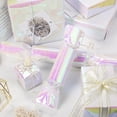 thumbnail image 3 of Papel de regalo con purpurina holográfica rosa Burymento, 43 cm x 10 m, 3 of 6