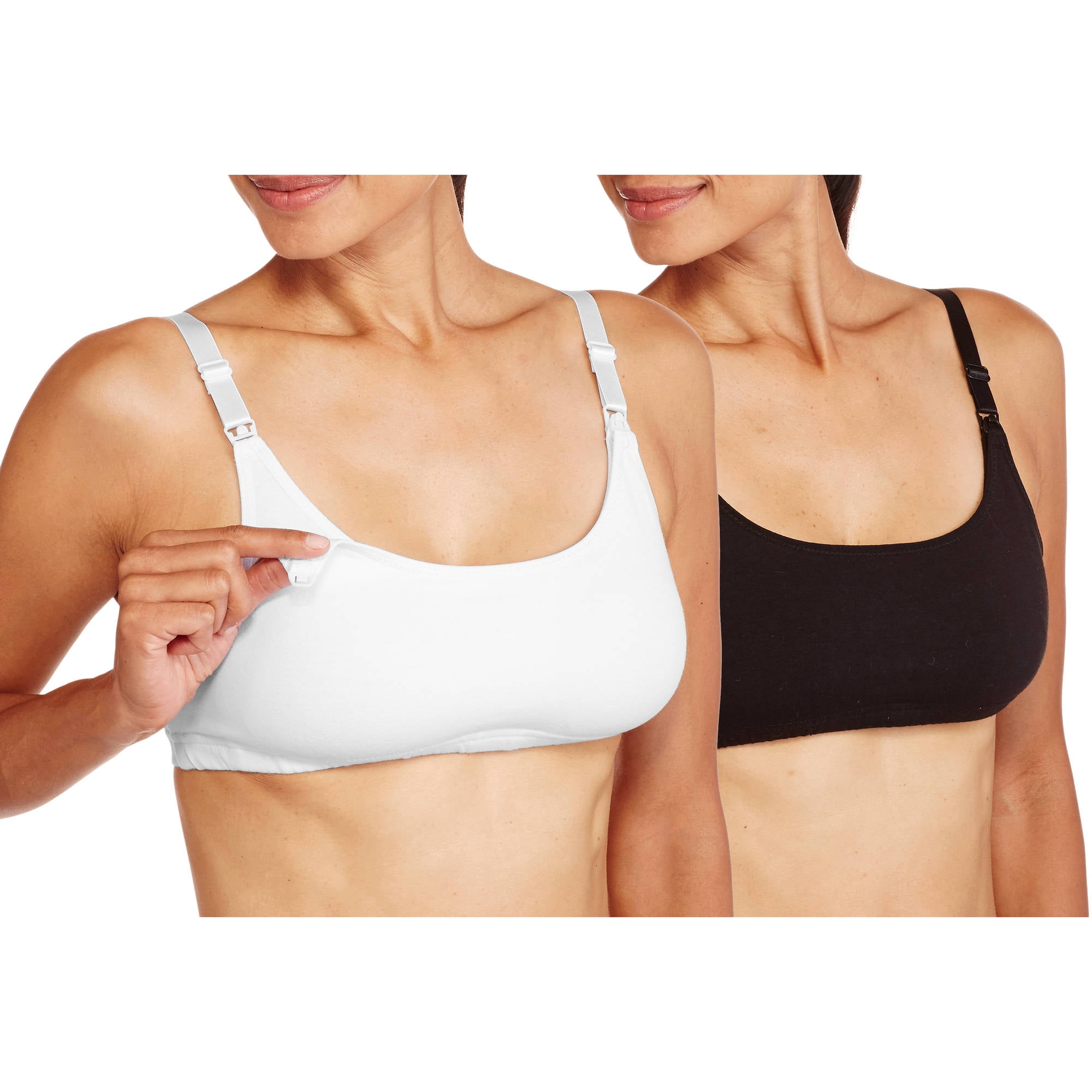 Maternity Basic Comfort Nursing Bra, 2Pack Value Bundle