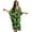 Jamaica Flag Camo Hibiscus, variant on Xoenoiee Leopard Glitter Print Kaftan Dresses for Women Plus Size V Neck Caftans Long Batwing Sleeve Beach Cover Up High-Slit Summer Mumu Dresses
