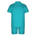 thumbnail image 4 of Conjuntos de Tops Para Hombre Conjuntos de Camisas Casuales Conjunto de Manga Corta Deportiva Con Cremallera de Cobertura Sólida Informal Odeerbi  ODB152025, 4 of 5