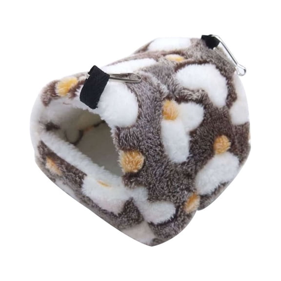 Necvior Hamster Hanging Hammock Cage Plush Hideout Tent Hut for Play Rest House Marshmal