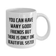 thumbnail image 2 of Joke Sister, You Can Have Many Good Friends But There Is Only One Beautiful Sister, Unique 15oz Mug F Little Sister From Sister, 2 of 2