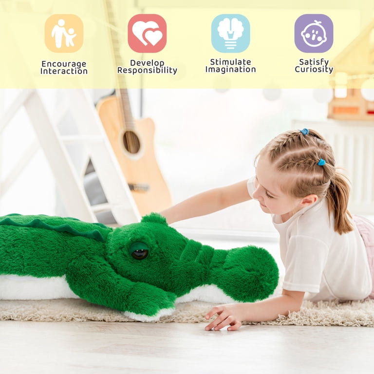 Tezituor 51 Inch Giant Alligator Crocodile Body Pillow Plush photo 3