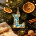 thumbnail image 4 of AZXY Christmas Winter Seaside Alphabet Tree Hanging Decor, Blue Wave Shell Letter Acrylic Suncatcher, Home Christmas Decorations, Custom Initial Holiday Pendant for Front Door Garland Mantel, L, 4 of 7