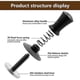 thumbnail image 4 of Tamper, Espresso Tamper, Barista Tamper With Calibrated , Less Steel Base 26s, 4 of 5