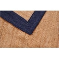 thumbnail image 5 of 3x10 Ft Navy Blue & Natural Jute Area Rug, Hand-Woven, Reversible, Farmhouse Boho Style, Durable & Pet-Friendly Rug for Living Room, Dining Room, and Bedroom, 5 of 5
