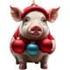 thumbnail image 2 of Christmas Pendant Acrylic Pig Flat Car Pendant Christmas Tree Ornament, 2 of 3