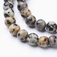 thumbnail image 3 of Natural Dalmatian Jasper Beads Strands Round 6mm Hole: 0.8mm about 60pcs/strand 15 inch/strand, 3 of 4