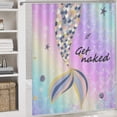 thumbnail image 5 of Get Naked Mermaid 4 PCS Shower Curtain Set Bathroom Sets with Durable Shower Curtain and Rugs Non-Slip Carpet Toilet Seat Cover Decoration for Home Hotel Bath Accessories Women Men, 5 of 6