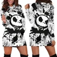 thumbnail image 5 of Vestido con capucha de Jack Skellington, suéter, vestido de moda de Disney, sudadera, vestido con capucha con estampado 3D por todas partes para mujer, 5 of 5