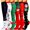 Red White Green, variant on 6 Pairs Copper Compression Socks for Women & Men Circulation 15-20 mmhg - Better Blood Flow, Swelling, Best Support for Medical, Running, Nursing