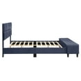 thumbnail image 3 of Furniture of America Aishlin Fabric Upholstered Platform Bed with Storage Bench, 3 of 4