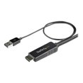 thumbnail image 2 of StarTech.com 2m (6ft) HDMI to DisplayPort Cable 4K 30Hz, Active HDMI 1.4 to DP 1.2 Adapter Converter Cable with Audio, USB Powered, Mac & Windows, HDMI Laptop to DP Monitor, Male/Male - Built-In USB Cable - Video cable - HDMI, USB (power only) male to DisplayPort male - 6.6 ft - black - 4K support, active, 2 of 6