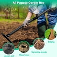 thumbnail image 3 of Yeyebest Adjustable 72” Triangle Hoe with Metal Handle, 3 of 7