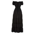 thumbnail image 4 of Vestido camisero Medieval Perfecl Negro XL, 4 of 8
