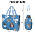 thumbnail image 3 of Tote Bag for Women - Cartoon Dog Shoulder Bag - Large Utility Work Duffle Bag with Zipper Handbag for Travel, Work, Sprots, 3 of 5