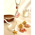 thumbnail image 3 of Lerpwige Marine Jewelry Set With Conch Shell Pendant Necklace And Matching Earrings Natural Beach Theme Accessories, 3 of 14