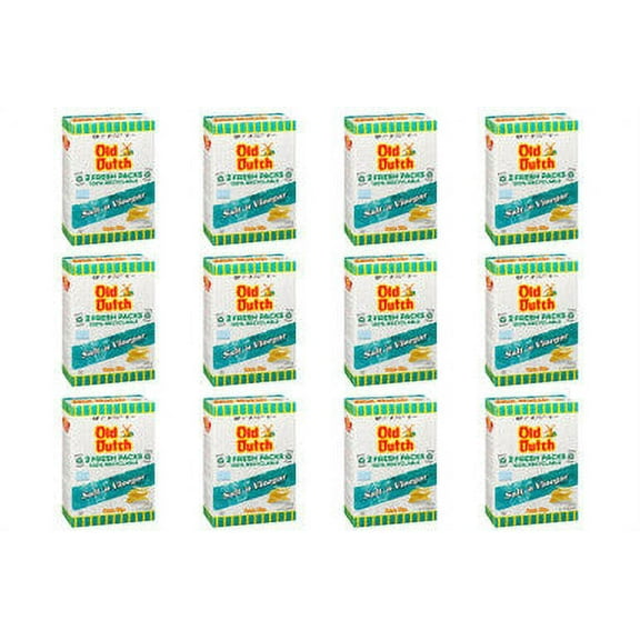 Old Dutch Salt & Vinegar Potato Chips 220g/7.8 oz., Box (12pk)